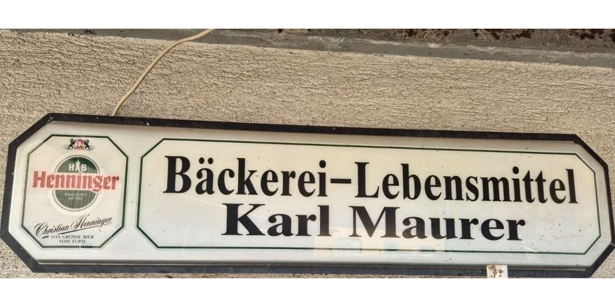 ehemaliges Gewerbeschild