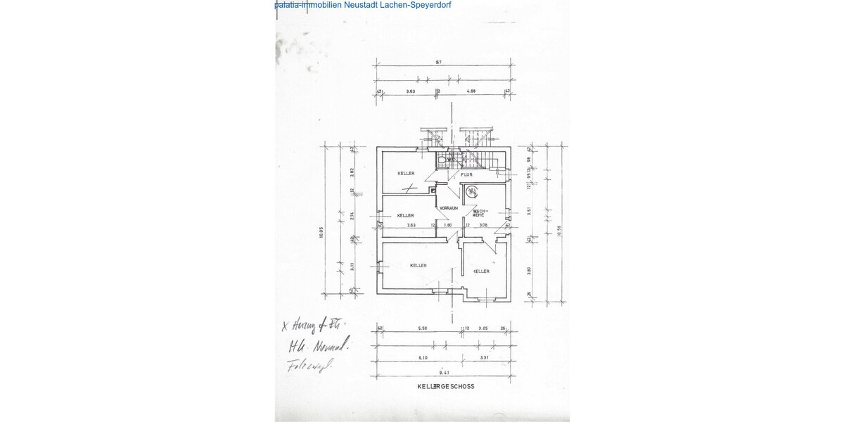 Grundriss keller 1
